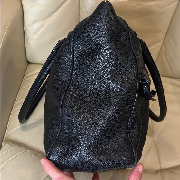 Kate Spade INSIDE PROJECT Grant Park Shelby Black Pebbled Leather Shoulder Bag - Picture 9 of 16